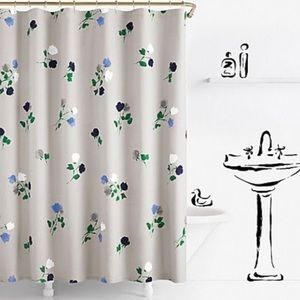 🆕 Kate Spade Willow Court Floral Shower Curtain